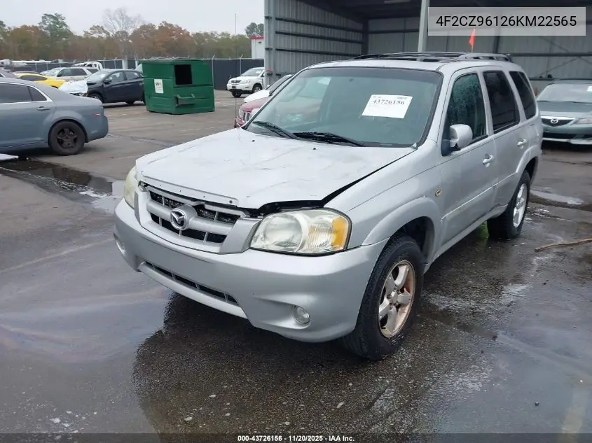 2006 Mazda Tribute S VIN: 4F2CZ96126KM22565 Lot: 43726156