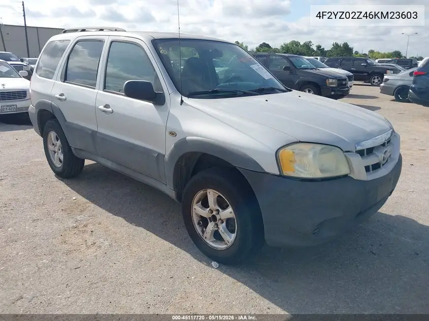 2006 Mazda Tribute I VIN: 4F2YZ02Z46KM23603 Lot: 45117720