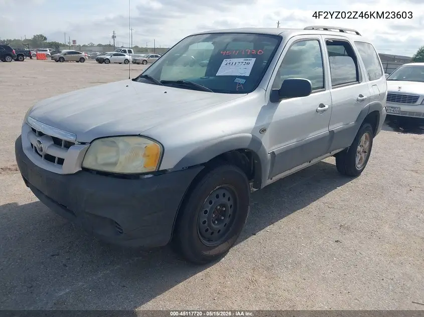 2006 Mazda Tribute I VIN: 4F2YZ02Z46KM23603 Lot: 45117720