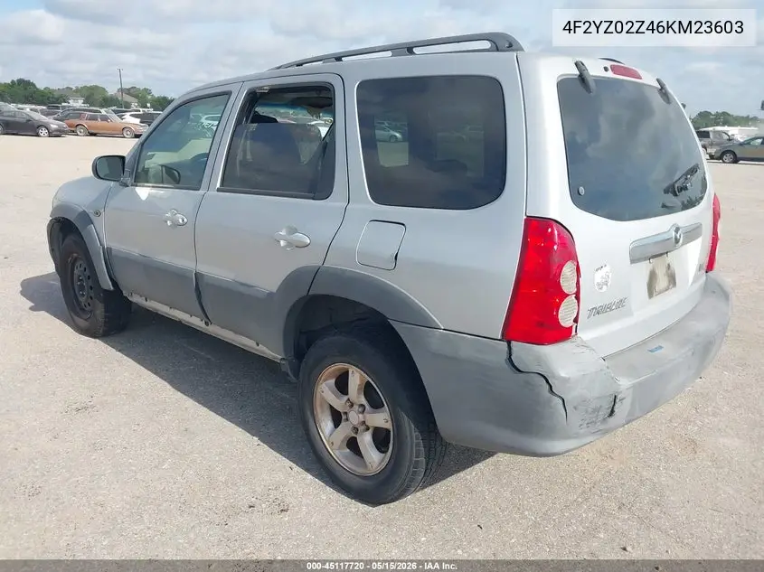 2006 Mazda Tribute I VIN: 4F2YZ02Z46KM23603 Lot: 45117720