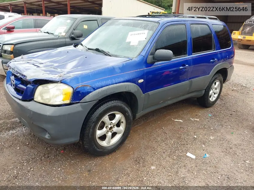 2006 Mazda Tribute I VIN: 4F2YZ02ZX6KM25646 Lot: 45168899