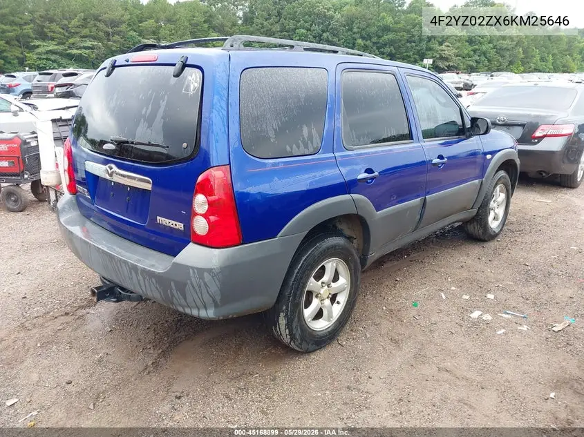 2006 Mazda Tribute I VIN: 4F2YZ02ZX6KM25646 Lot: 45168899