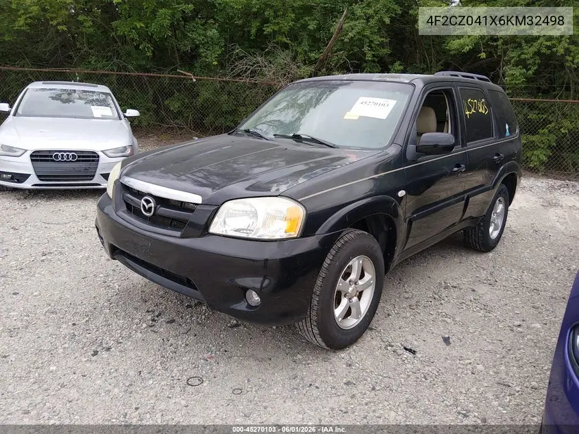 2006 Mazda Tribute S VIN: 4F2CZ041X6KM32498 Lot: 45270103