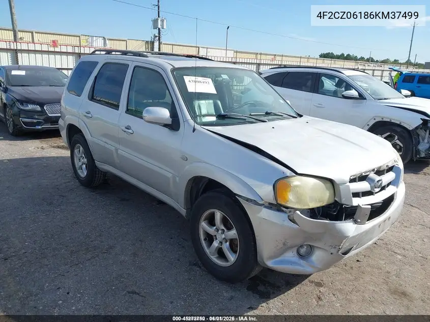 2006 Mazda Tribute S VIN: 4F2CZ06186KM37499 Lot: 45272750