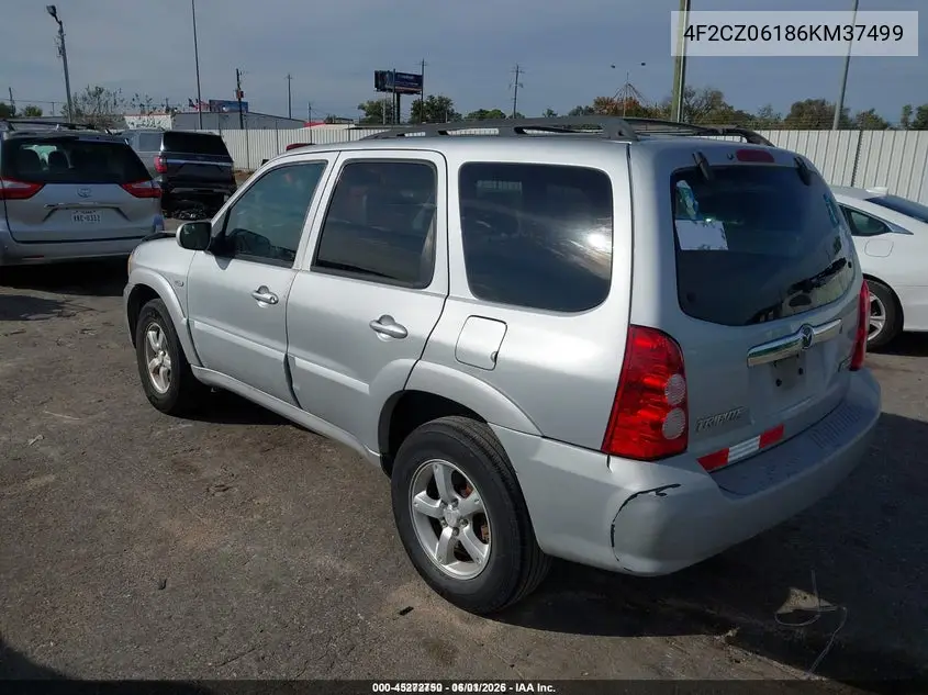 2006 Mazda Tribute S VIN: 4F2CZ06186KM37499 Lot: 45272750