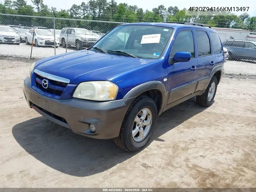 2006 Mazda Tribute S VIN: 4F2CZ94166KM13497 Lot: 45323052
