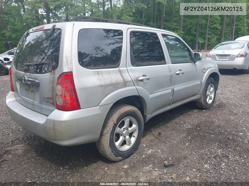 2006 Mazda Tribute S VIN: 4F2YZ04126KM20125 Lot: 45462681