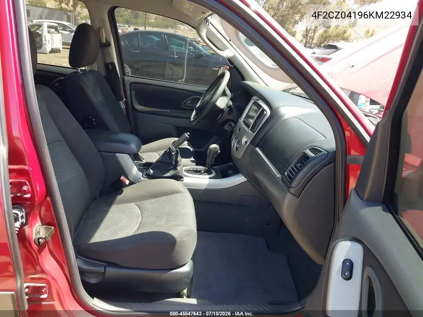 2006 Mazda Tribute S VIN: 4F2CZ04196KM22934 Lot: 45547643