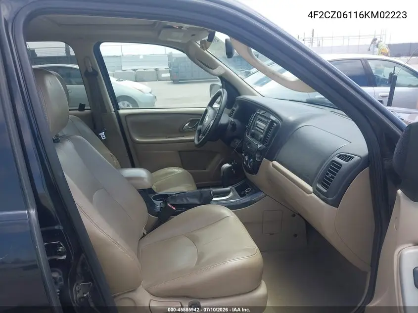 2006 Mazda Tribute S VIN: 4F2CZ06116KM02223 Lot: 45585942