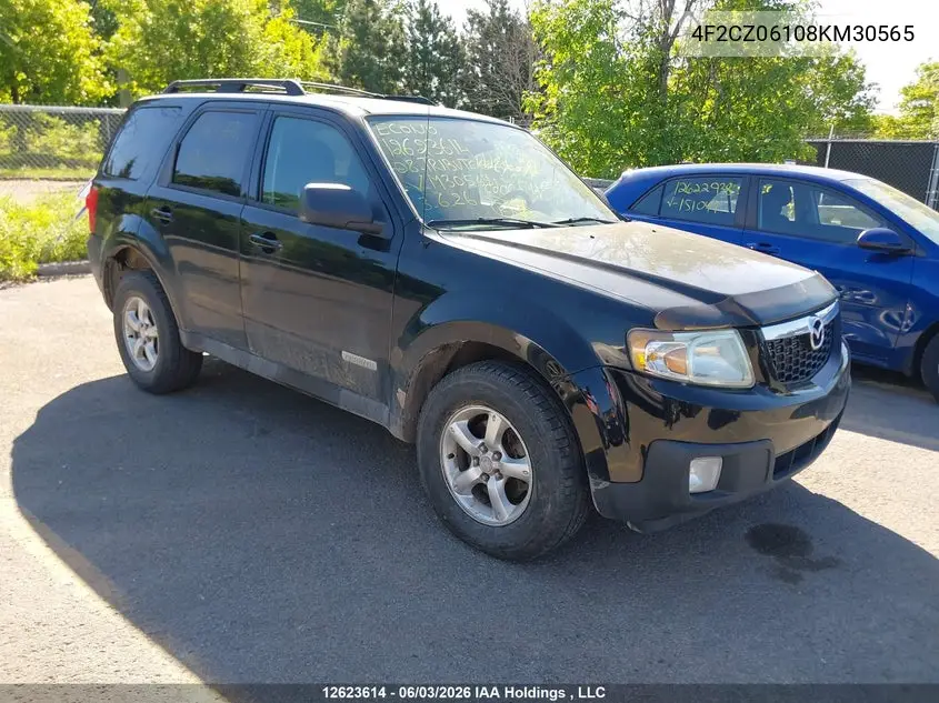 2008 Mazda Tribute Gs V6/Gx V6 VIN: 4F2CZ06108KM30565 Lot: 12623614