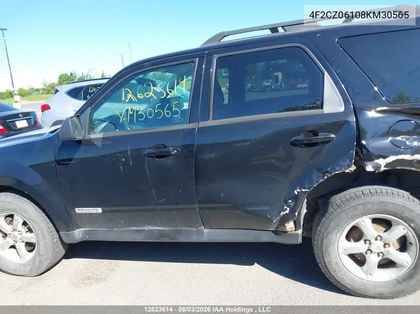 2008 Mazda Tribute Gs V6/Gx V6 VIN: 4F2CZ06108KM30565 Lot: 12623614