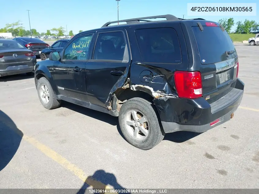 2008 Mazda Tribute Gs V6/Gx V6 VIN: 4F2CZ06108KM30565 Lot: 12623614