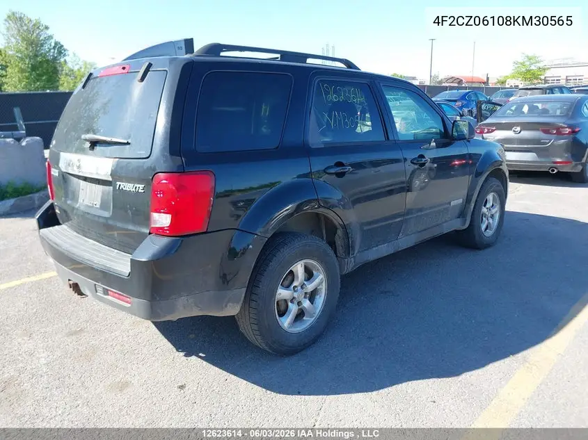 2008 Mazda Tribute Gs V6/Gx V6 VIN: 4F2CZ06108KM30565 Lot: 12623614