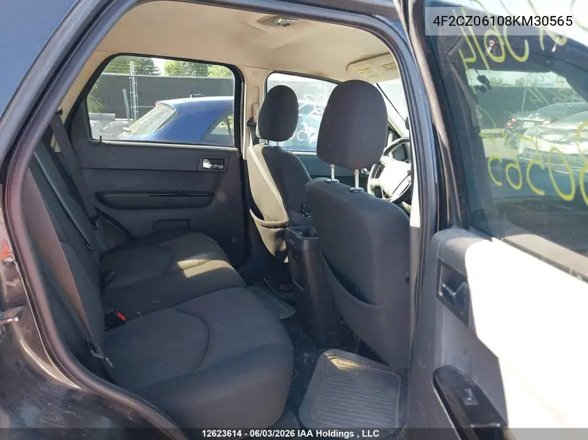 2008 Mazda Tribute Gs V6/Gx V6 VIN: 4F2CZ06108KM30565 Lot: 12623614