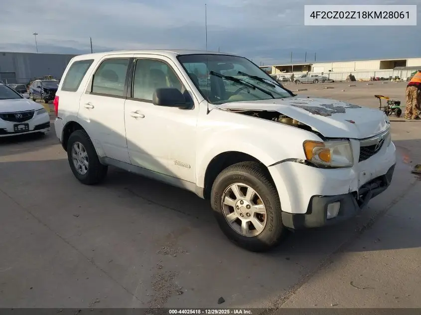 2008 Mazda Tribute I Sport VIN: 4F2CZ02Z18KM28061 Lot: 44025418