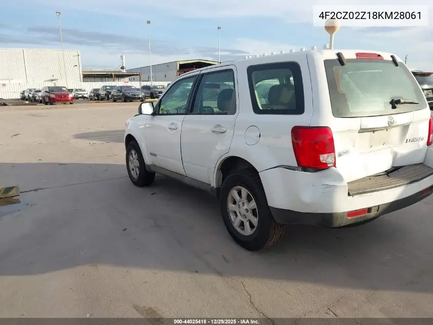 2008 Mazda Tribute I Sport VIN: 4F2CZ02Z18KM28061 Lot: 44025418