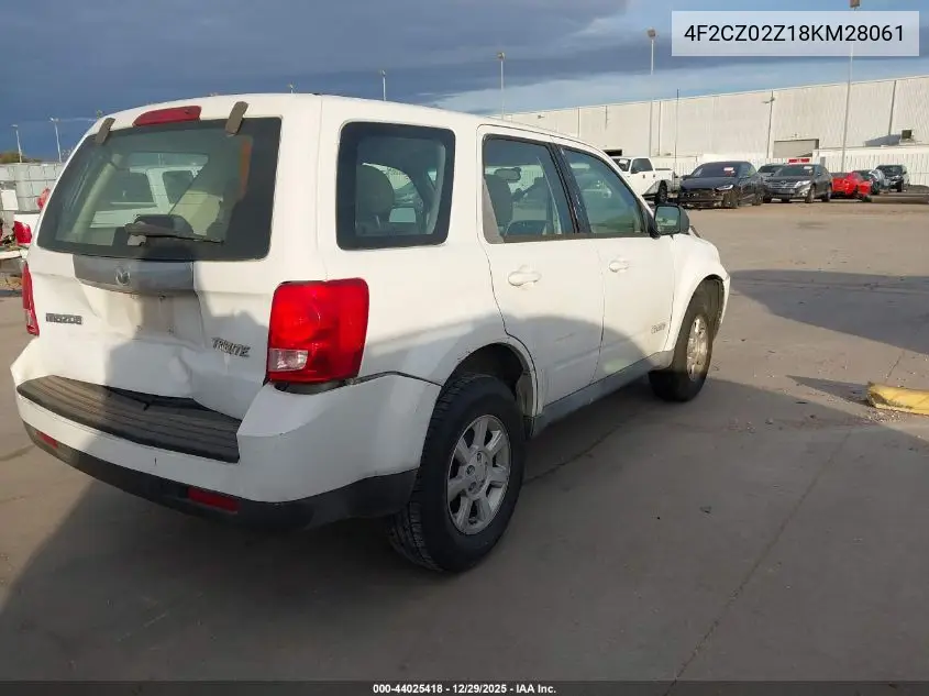 2008 Mazda Tribute I Sport VIN: 4F2CZ02Z18KM28061 Lot: 44025418