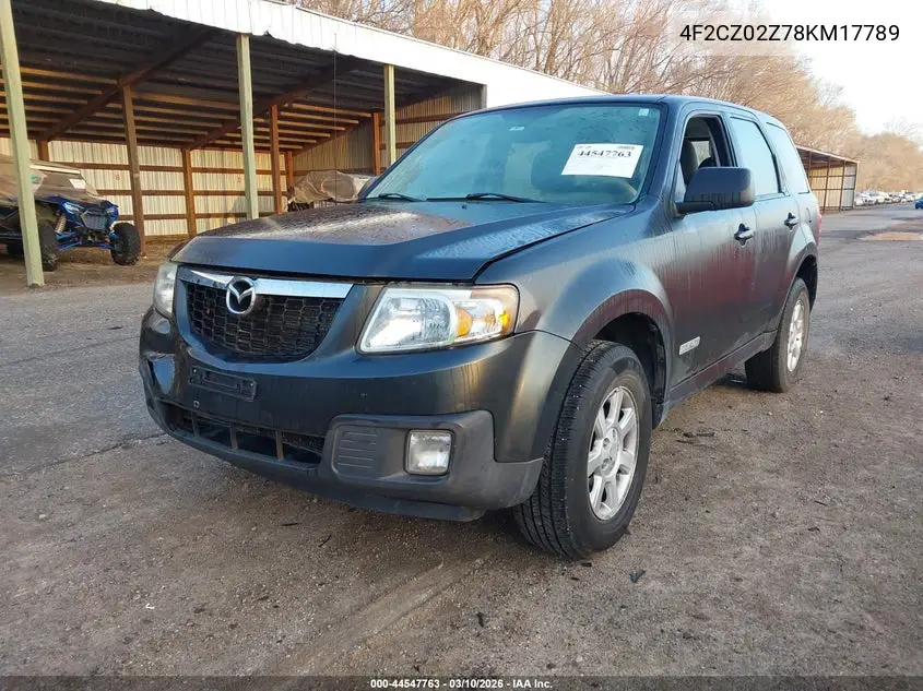 2008 Mazda Tribute I Sport VIN: 4F2CZ02Z78KM17789 Lot: 44547763