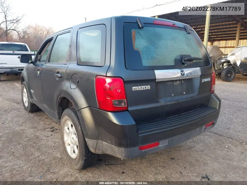 2008 Mazda Tribute I Sport VIN: 4F2CZ02Z78KM17789 Lot: 44547763