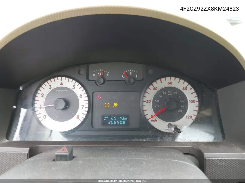 2008 Mazda Tribute I Touring VIN: 4F2CZ92ZX8KM24823 Lot: 44883042