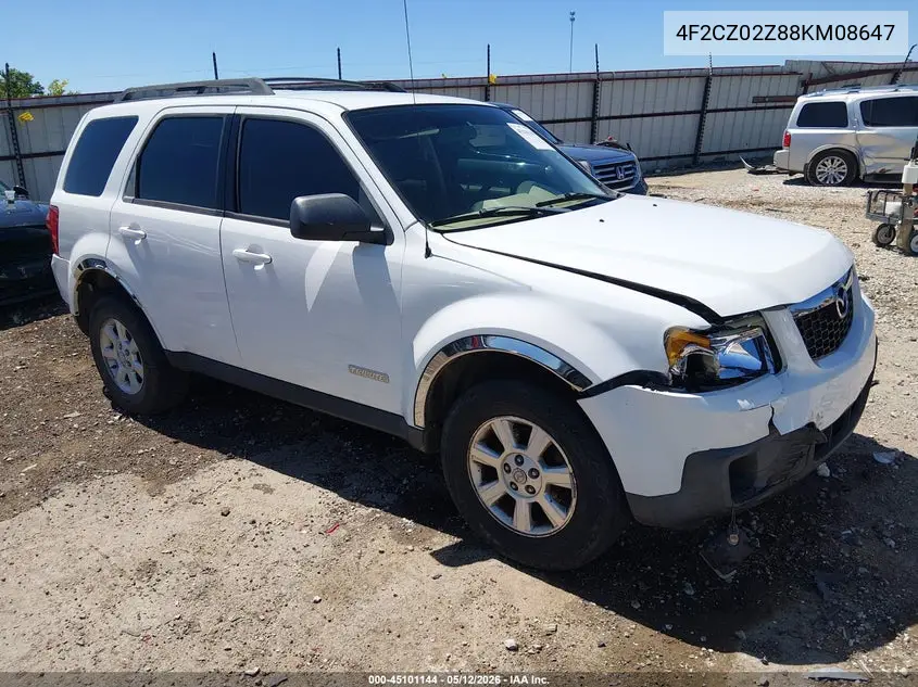 2008 Mazda Tribute I Sport VIN: 4F2CZ02Z88KM08647 Lot: 45101144
