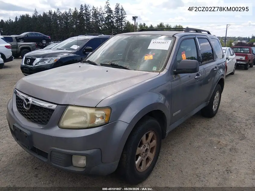 2008 Mazda Tribute VIN: 4F2CZ02Z78KM00295 Lot: 45181857