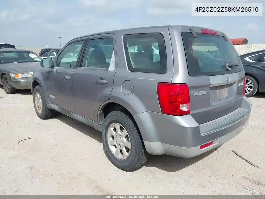 2008 Mazda Tribute I Sport VIN: 4F2CZ02Z58KM26510 Lot: 45499377