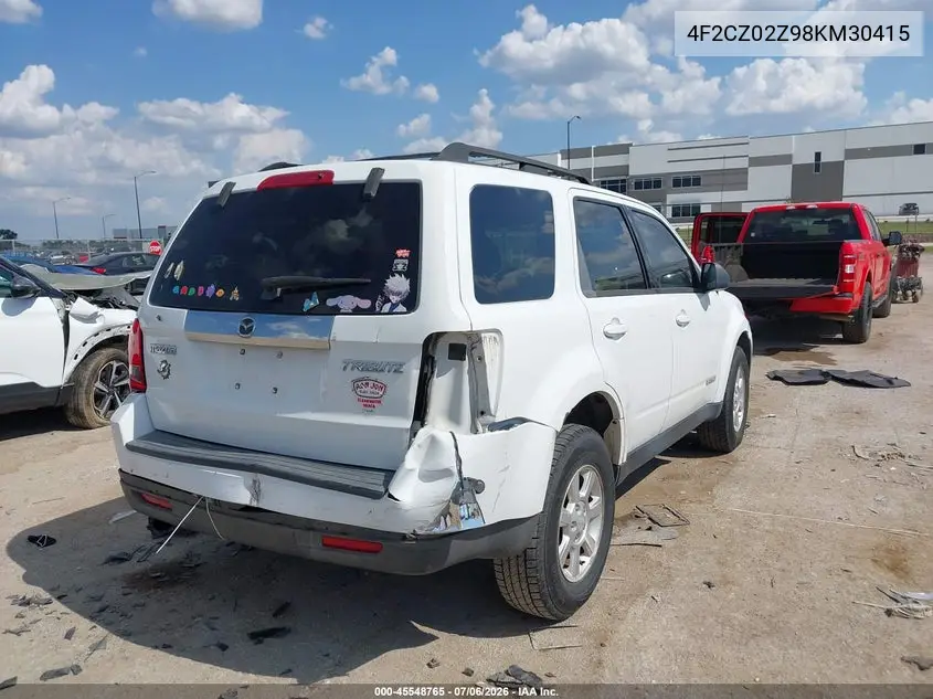 2008 Mazda Tribute I Touring VIN: 4F2CZ02Z98KM30415 Lot: 45548765