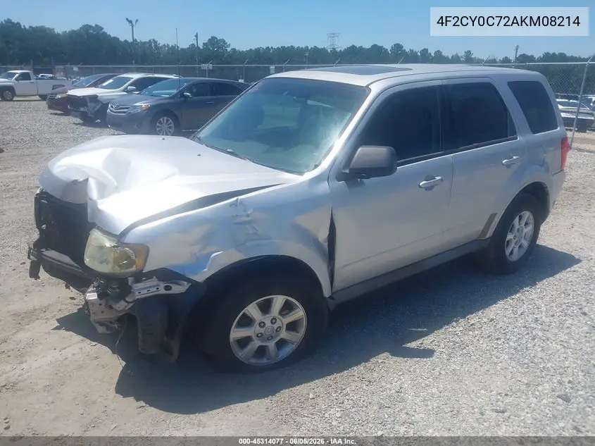 2010 Mazda Tribute I Sport VIN: 4F2CY0C72AKM08214 Lot: 45314077