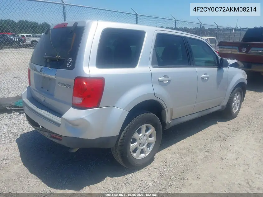 2010 Mazda Tribute I Sport VIN: 4F2CY0C72AKM08214 Lot: 45314077
