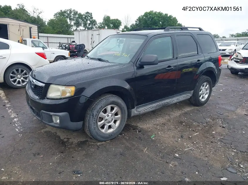 2010 Mazda Tribute I Grand Touring VIN: 4F2CY0C7XAKM01561 Lot: 45379175