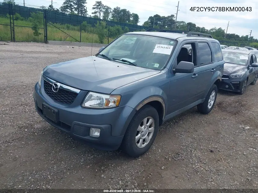 2011 Mazda Tribute I Touring VIN: 4F2CY9C78BKM00043 Lot: 45361469