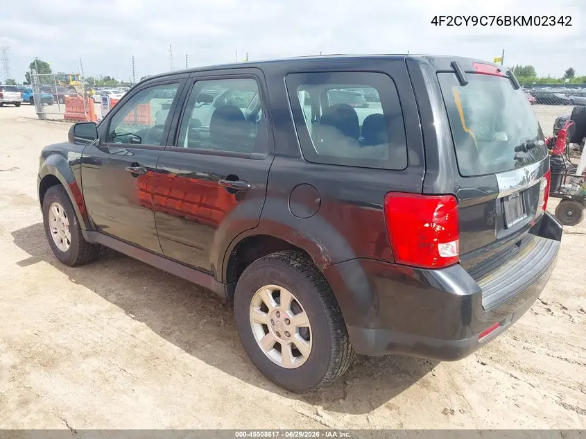2011 Mazda Tribute I Sport VIN: 4F2CY9C76BKM02342 Lot: 45508617