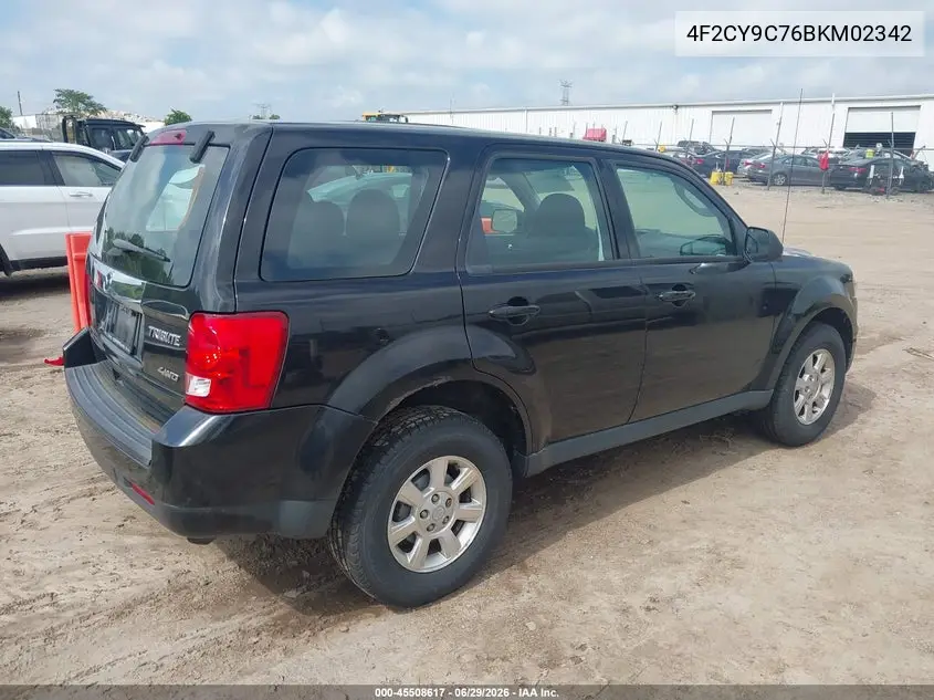 2011 Mazda Tribute I Sport VIN: 4F2CY9C76BKM02342 Lot: 45508617