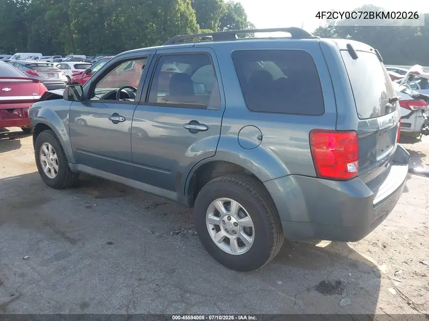2011 Mazda Tribute I Touring VIN: 4F2CY0C72BKM02026 Lot: 45594008
