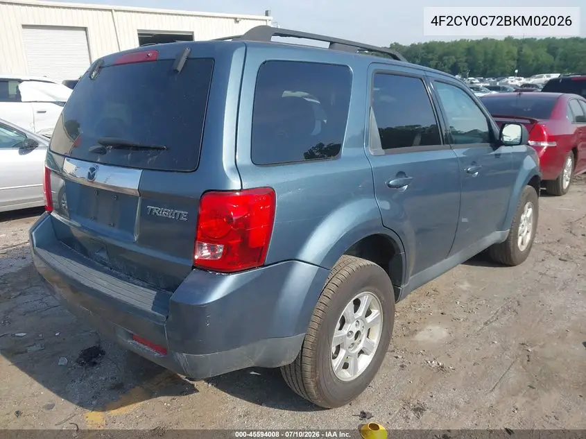 2011 Mazda Tribute I Touring VIN: 4F2CY0C72BKM02026 Lot: 45594008
