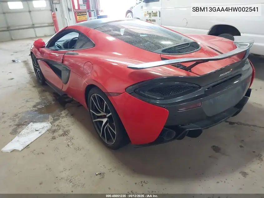 2017 Mclaren 570Gt VIN: SBM13GAA4HW002541 Lot: 45051235