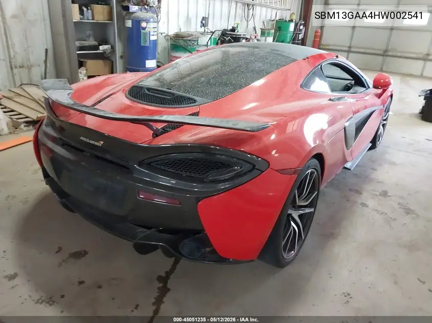 2017 Mclaren 570Gt VIN: SBM13GAA4HW002541 Lot: 45051235
