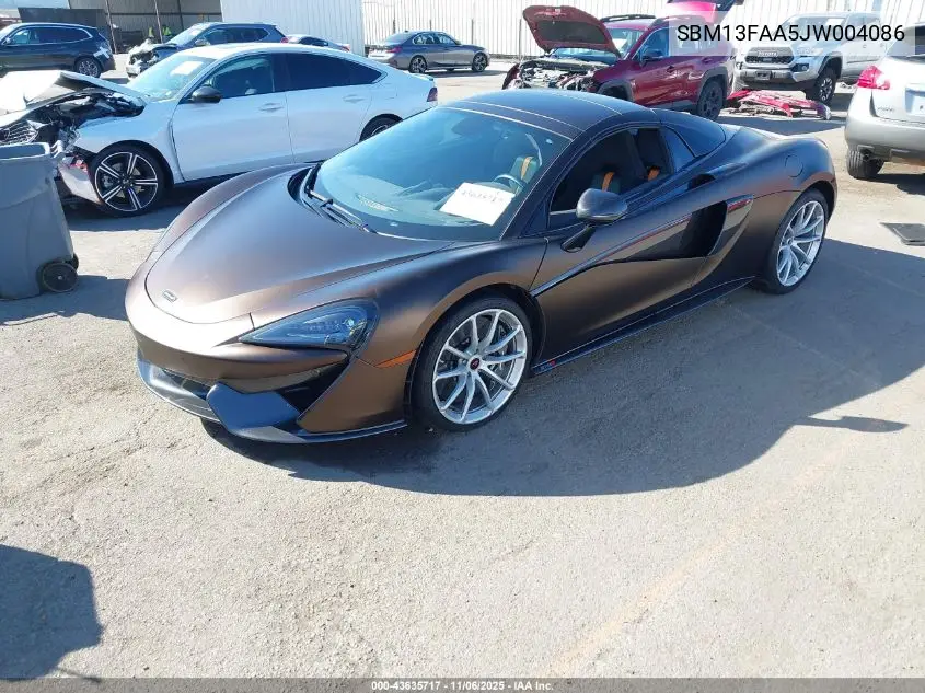 2018 Mclaren 570S VIN: SBM13FAA5JW004086 Lot: 43635717