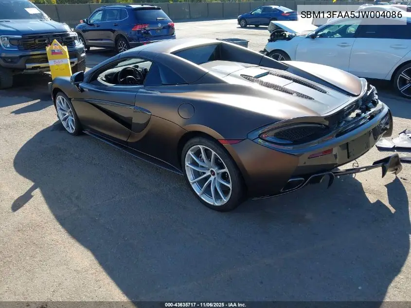 2018 Mclaren 570S VIN: SBM13FAA5JW004086 Lot: 43635717