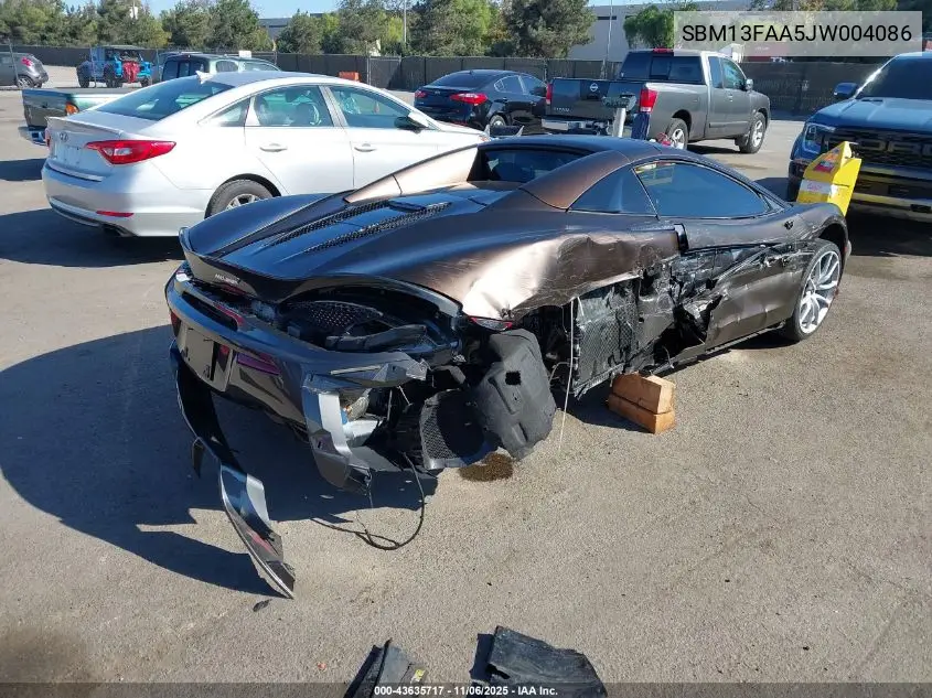 2018 Mclaren 570S VIN: SBM13FAA5JW004086 Lot: 43635717
