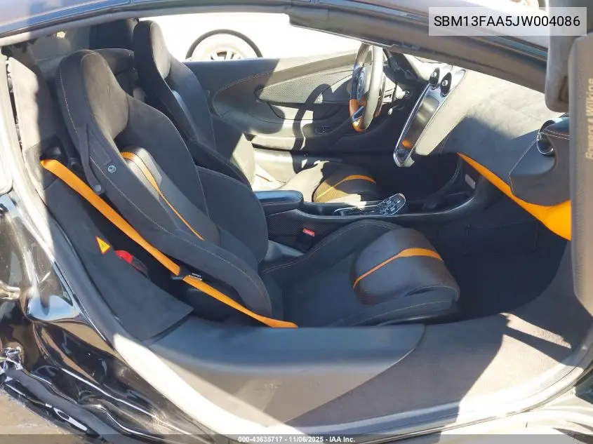 2018 Mclaren 570S VIN: SBM13FAA5JW004086 Lot: 43635717