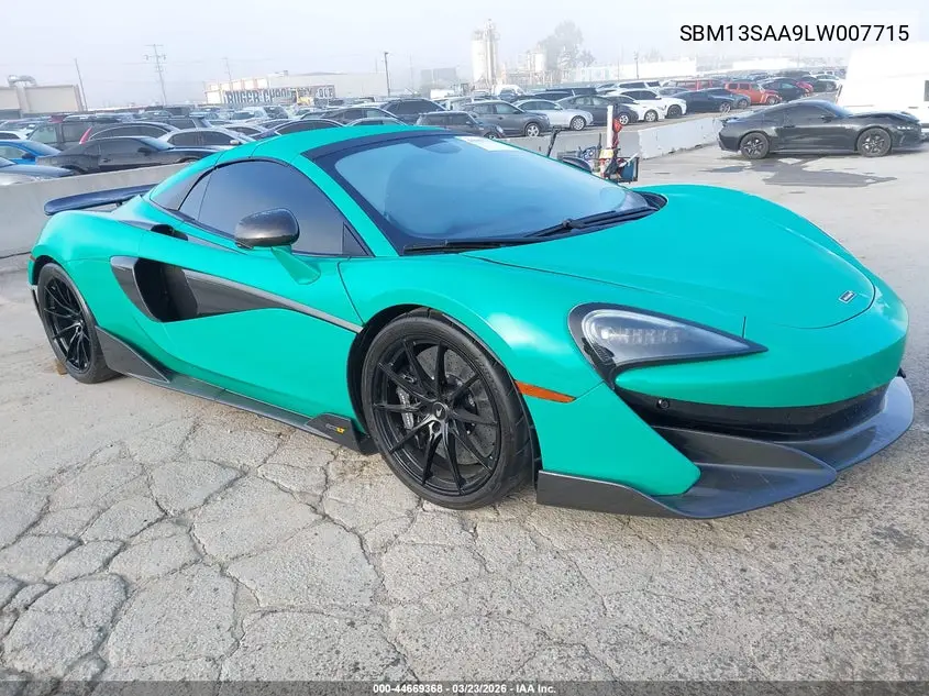 2020 Mclaren 600Lt VIN: SBM13SAA9LW007715 Lot: 44669368