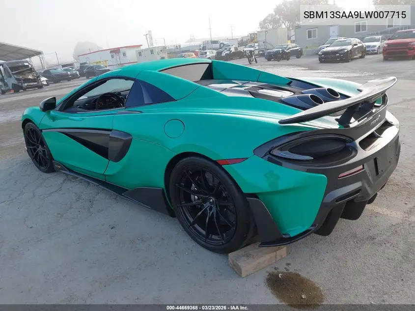 2020 Mclaren 600Lt VIN: SBM13SAA9LW007715 Lot: 44669368