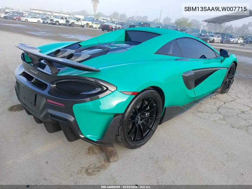 2020 Mclaren 600Lt VIN: SBM13SAA9LW007715 Lot: 44669368