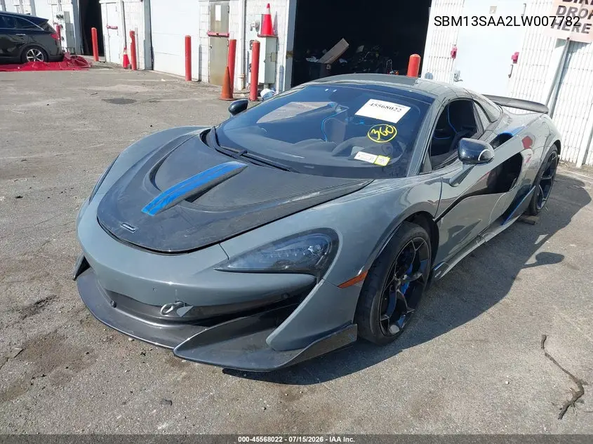 2020 Mclaren 600Lt VIN: SBM13SAA2LW007782 Lot: 45568022