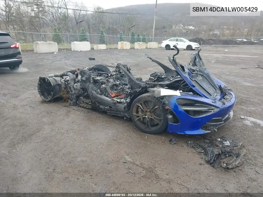 2020 Mclaren 720S Luxury/Performance VIN: SBM14DCA1LW005429 Lot: 44596183