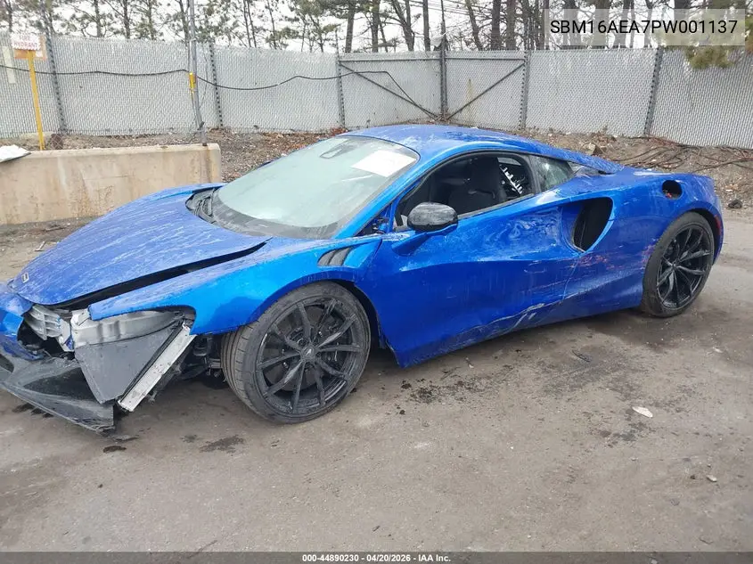 2023 Mclaren Artura Performance/Techlux/Vision VIN: SBM16AEA7PW001137 Lot: 44890230