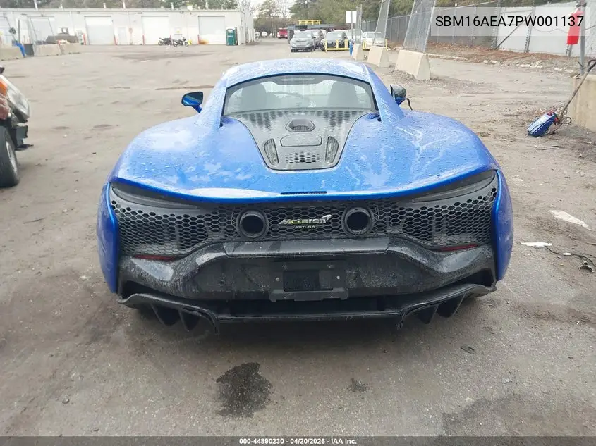 2023 Mclaren Artura Performance/Techlux/Vision VIN: SBM16AEA7PW001137 Lot: 44890230