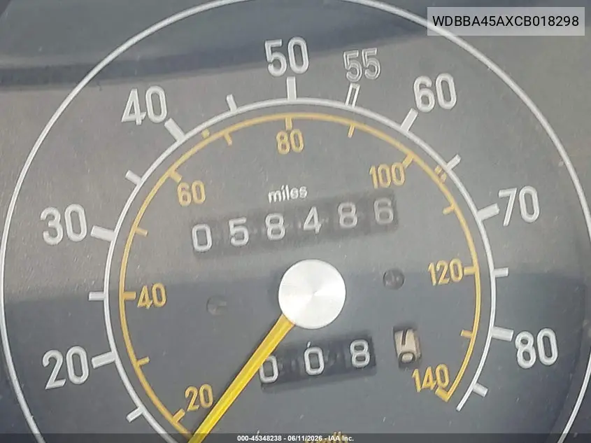 1982 Mercedes-Benz 380 Sl VIN: WDBBA45AXCB018298 Lot: 45348238